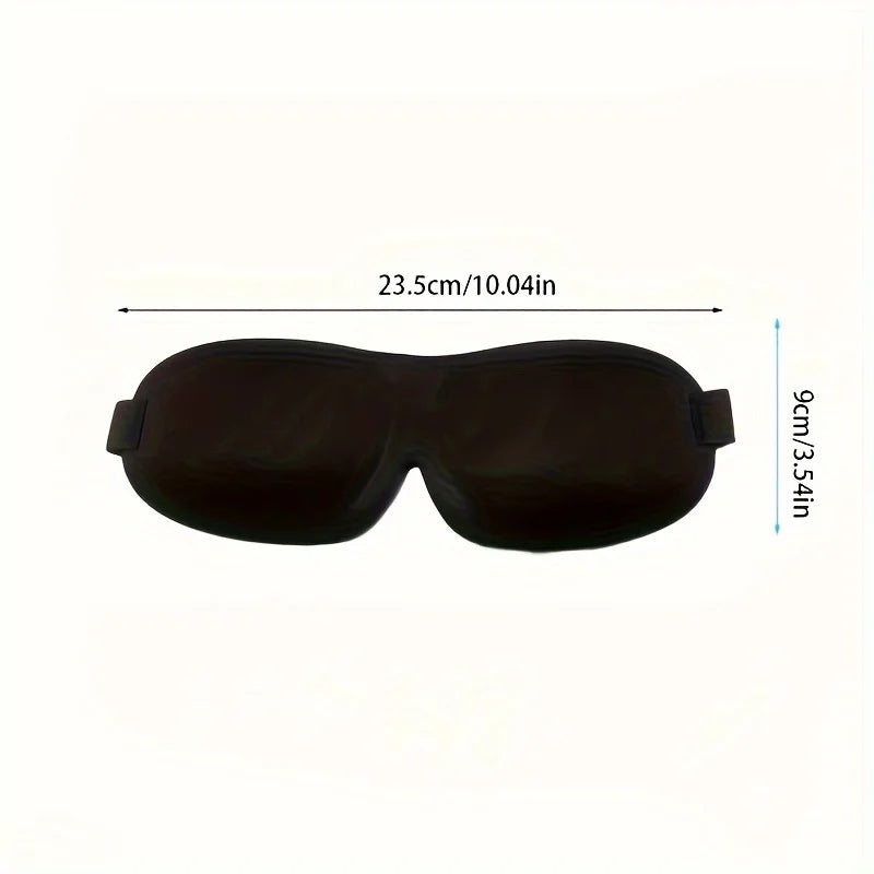 1pc 3D Light Blocking Sleep Mask, Comfortable Unisex Eye Mask for Side & Back Sleepers - Breathable Polyester Travel Blindfold