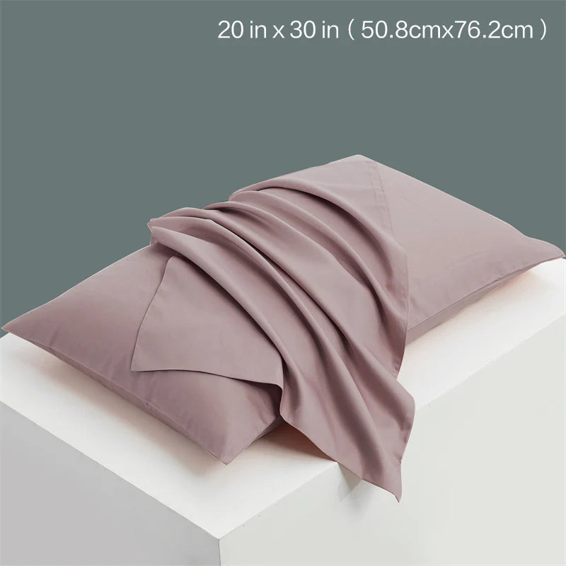 1pc Solid Color Pillow Cover 20 in x 30 in (50x76cm) Rectangular White Pillowcase Bedding Pillow Case