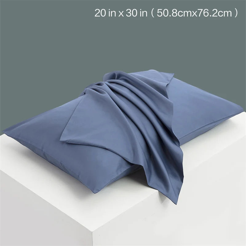 1pc Solid Color Pillow Cover 20 in x 30 in (50x76cm) Rectangular White Pillowcase Bedding Pillow Case