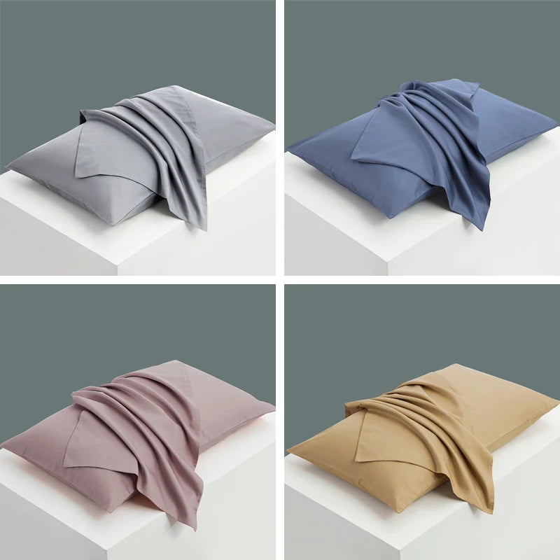 1pc Solid Color Pillow Cover 20 in x 30 in (50x76cm) Rectangular White Pillowcase Bedding Pillow Case